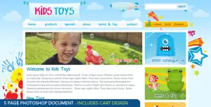 Kids Toys - PSD Template