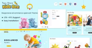 Kidzbee - opencart theme for kids and toys - TemplateMonster