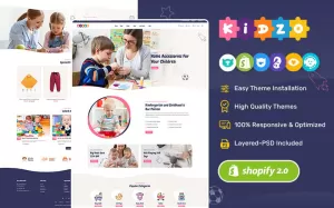 Kidzo - Shopify multifunctioneel responsief thema voor babys, kinderen en speelgoed