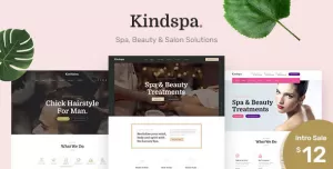 Kindspa - Spa Landing Page PSD Template
