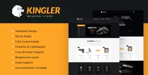 Kingler  Weapon Store & Gun Training Template