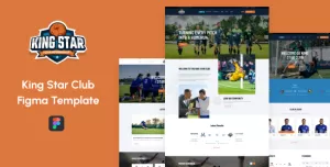 Kingstar - Sports Club Figma template