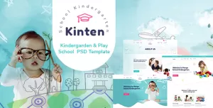 Kinten - Kindergarden & Play School  PSD Template