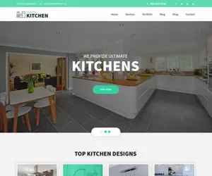 Kitchen Design WordPress theme for kitchen ware modular utensils interior