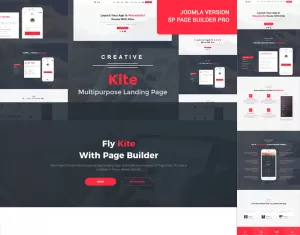 Kite - Responsive One Page Joomla 4 Template