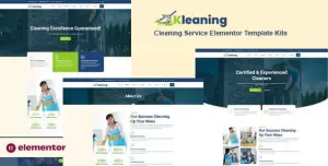 Kleaning - Cleaning Service Elementor Template Kits