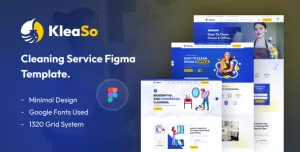 Kleaso – Cleaning Services Figma Template