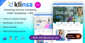 Klinsa - Cleaning Services Company HTML Template