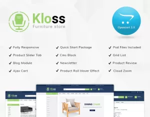 Kloss Furniture Store Responsive OpenCart Template
