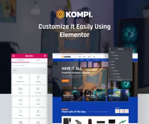 Kompi - Computer Store WordPress Elementor Template Kit