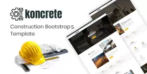 Koncrete - Construction Business HTML Template using Bootstrap 5
