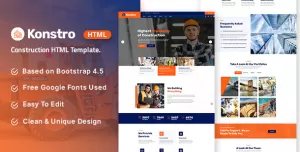 Konstro - Construction HTML Template