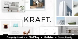 Kraft - Email Template for Interior Design and Architecture - StampReady + Mailster & Mailchimp