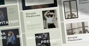 Krona - Fashion & Portfolio Powerpoint Template