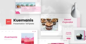 Kuemanis - Cupcake PowerPoint Template - TemplateMonster