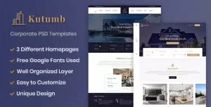 Kutumb - Real estate multipurpose PSD templates