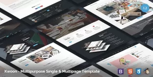Kwoon - Multipurpose Single/Multi-page Template