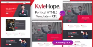 KyleHope - Political Campaign & Activities HTML Template
