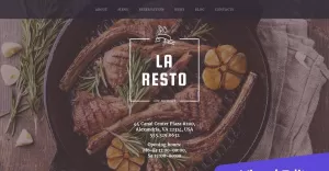 La Resto - Modern Restaurant Moto CMS 3 Template