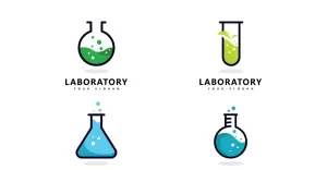 Lab Logo Science  Laboratory Logo Icon Vector Design V5