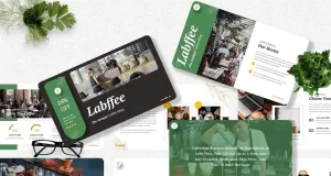 Labffe - Coffee Shop Powerpoint Template - TemplateMonster