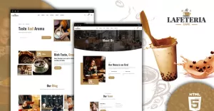 Lafeteria Cafe and Bar HTML5W Website Template