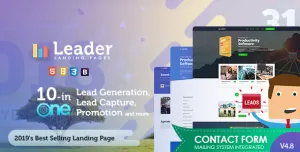 Landing Page Template - Leader