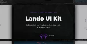Lando UI Kit — Complete Landing Solution 95+ Cards