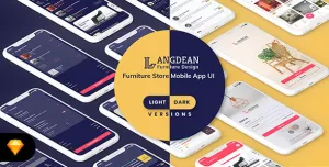 LangDean - Furniture Mobile App UI Kit