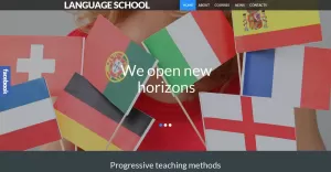Language School Responsive WordPress Theme - TemplateMonster