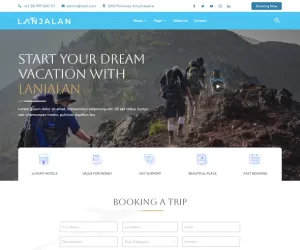 Lanjalan - Tour & Travel Elementor Template Kit