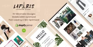LaParis - Simple Creative Responsive Shopify Theme  Sections Drag & Drop