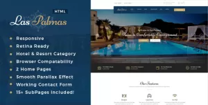 Las Palmas  Hotel and Resort HTML5 Template
