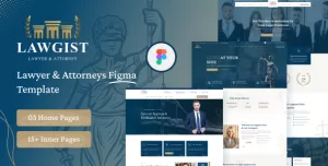 Lawgist– Attorney & Lawyers Figma Template