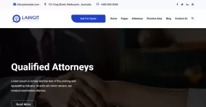 LawGit Law, Lawyer & Attorney WordPress Theme