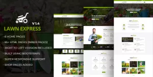 LawnExpress - Lawn Mowing, Gardening, Landscaping, Farming and Florist HTML5 Responsive Template