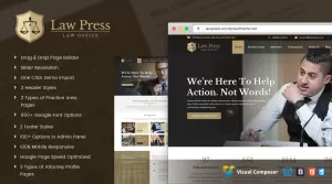 Lawyer and Attorney - WordPress Theme for Lawyers - Themes ...