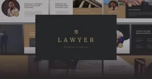 Lawyer - Elegant CV Powerpoint Template - TemplateMonster