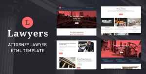 Lawyers - Attorney Law Firm Template