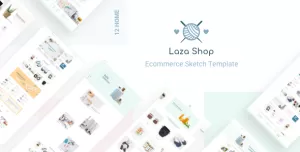 Laza - Mutilpurpose eCommerce Sketch Template