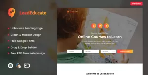 LeadEducate - Education Unbounce Landing Page Template