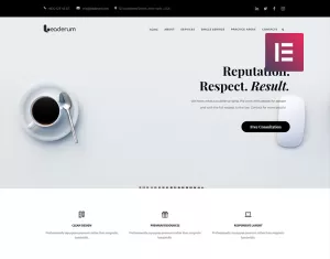 Leaderum - Minimal Business WordPress Elementor Theme