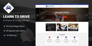 LEARNTODRIVE - Driving School PSD Template