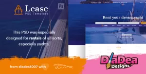 Lease - Boat & Yacht Rentals PSD Template