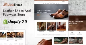 Leathux - Leather Shoes & Footwear Store Shopify 2.0 Responsive Theme