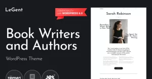 Legend - Responsive Book Writers and Authors WordPress Theme