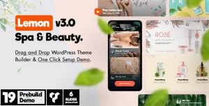 Lemon  Spa & Beauty Responsive Multi-Purpose WordPress Theme