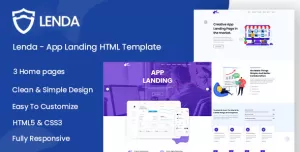 Lenda - App Landing HTML Template
