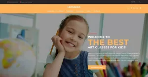 Leonardo Art School for Children WordPress Theme