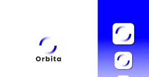 Letter O Logo Design with mobile app icon - TemplateMonster